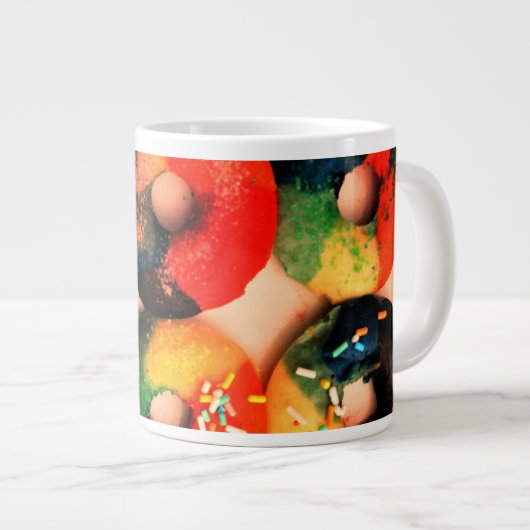 Rainbow Donuts Jumbo-Tasse (Vorderseite Rechts)