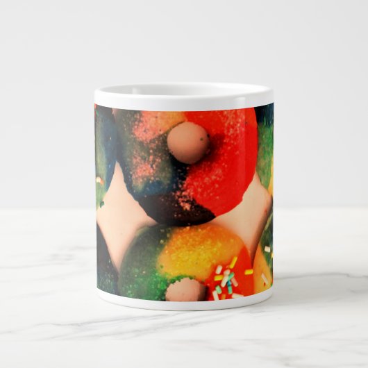 Rainbow Donuts Jumbo-Tasse (Vorderseite)