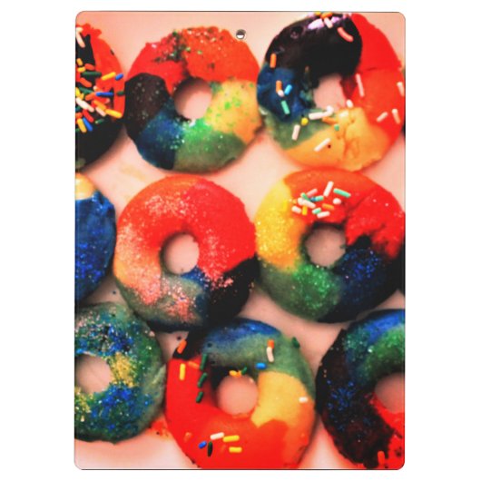 Rainbow Donuts Klemmbrett (Rückseite)