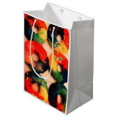 Rainbow Donuts Mittlere Geschenktüte (Vorderseite Schrägansicht)