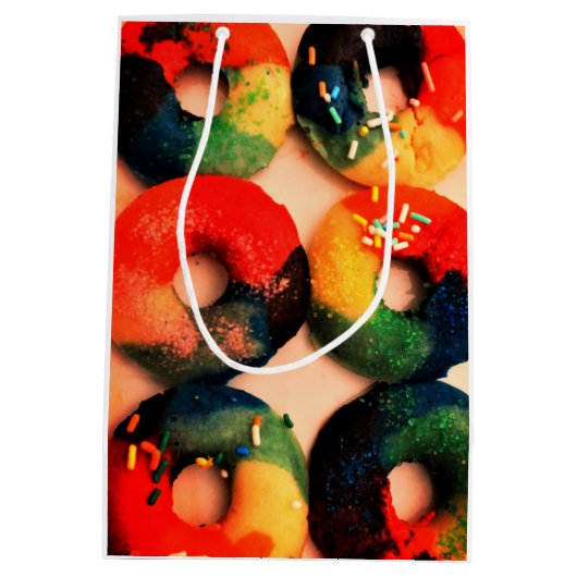 Rainbow Donuts Mittlere Geschenktüte (Rückseite)
