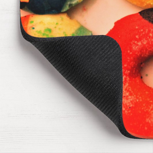 Rainbow Donuts Mousepad (Ecke)