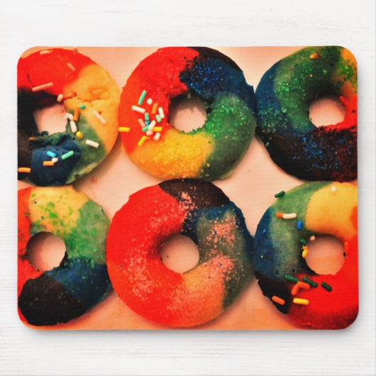 Rainbow Donuts Mousepad (Vorne)