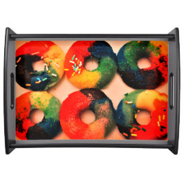 Rainbow Donuts Serviertablett