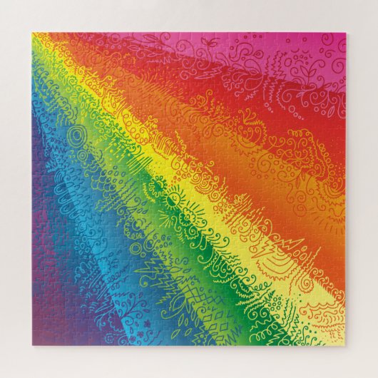 Rainbow Doodle Artwork Puzzle (Horizontal)
