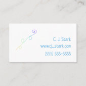 Rainbow Doodle Business Cards Visitenkarte (Vorderseite)
