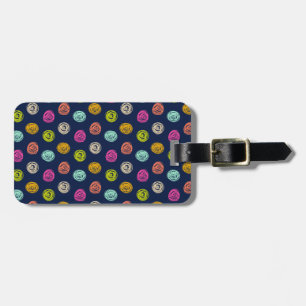 Rainbow Doodle Dot Confetti auf Navy Wrapping Pape Gepäckanhänger