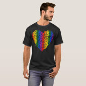 Rainbow Doodle Heart family T-Shirt (Vorne ganz)
