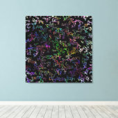 Rainbow Doodles Stretched Canvas Print Leinwanddruck (Insitu (Holzboden))