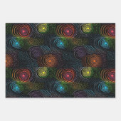 Rainbow dot art wrapper geschenkpapier set (Vorderseite 3)