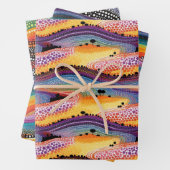 Rainbow dot art wrapper geschenkpapier set (Beispiel)