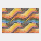 Rainbow dot art wrapper geschenkpapier set (Vorderseite 3)