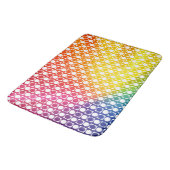 Rainbow Dot Badematte (Schrägansicht)