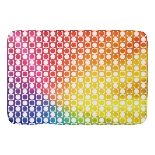 Rainbow Dot Badematte (Vorderseite)