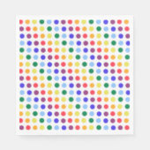 Rainbow Dot Confetti Party Serviette (Vorderseite)