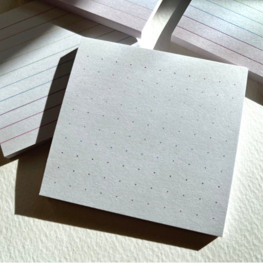 Rainbow Dot Grid Post-It Notes Klebezettel