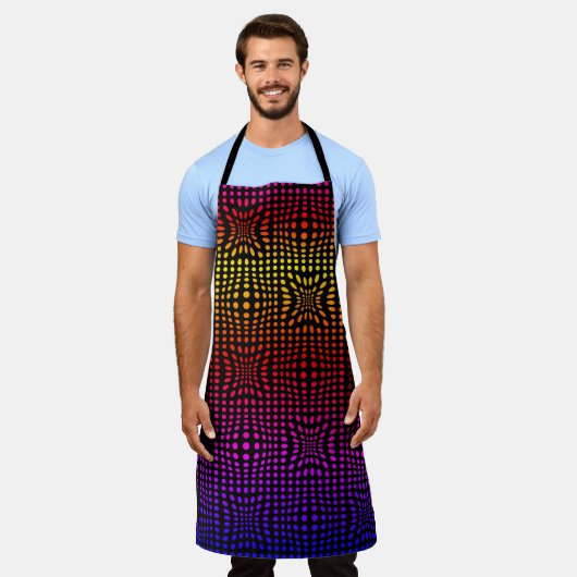 Rainbow Dot Mirage Schürze (Getragen)