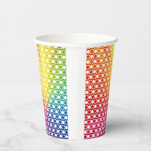 Rainbow Dot Pappbecher (Rechts)