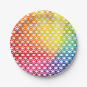 Rainbow Dot Pappteller (Vorderseite)