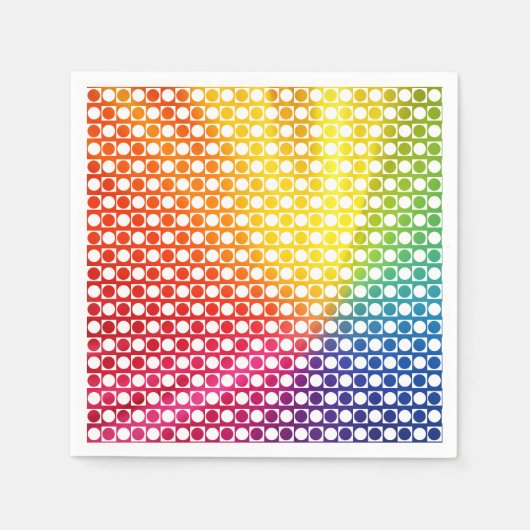 Rainbow Dot Serviette (Vorderseite)