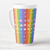 RAINBOW DOT SRIPES MILCHTASSE (Linke Ecke)