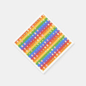 RAINBOW DOT SRIPES SERVIETTE (Ecke)