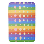 RAINBOW DOT STRIPES BADEMATTE (Vorderseite Vertikal)