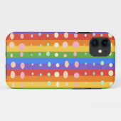 RAINBOW DOT STRIPES Case-Mate iPhone HÜLLE (Rückseite (Horizontal))