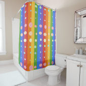 RAINBOW DOT STRIPES DUSCHVORHANG (Beispiel)