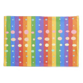 RAINBOW DOT STRIPES KISSENBEZUG (Rückseite)