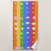 RAINBOW DOT STRIPES STRANDTUCH (Vorderseite)