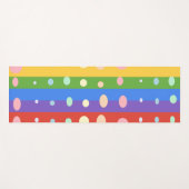 RAINBOW DOT STRIPES YOGAMATTE (Vorderseite (Horizontal))