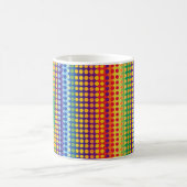 Rainbow Dots and Stripes Kaffeetasse (Mittel)
