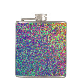 Rainbow Dots Confetti Flask Flachmann (Vorderseite)