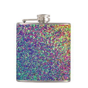 Rainbow Dots Confetti Flask Flachmann