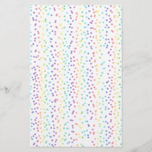 Rainbow Dots Muster Artisan Soap Wraps (Vorderseite)