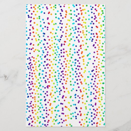Rainbow Dots Muster Artisan Soap Wraps (Rückseite)