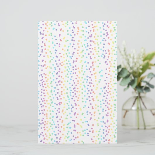 Rainbow Dots Muster Artisan Soap Wraps (Stehend Vorderseite)