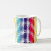 Rainbow Dots Muster Kaffeetasse (VorderseiteRechts)