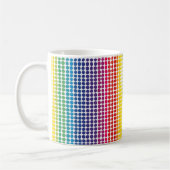 Rainbow Dots Muster Kaffeetasse (Links)