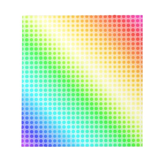 Rainbow Dots Notizblock (Vorderseite)