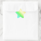 Rainbow Dots Stern-Aufkleber (Tasche)
