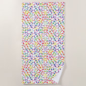 Rainbow Dots Strandtuch (Vorderseite)