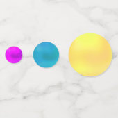 Rainbow Dots Table Confetti Konfetti (Rückseiten)