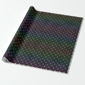 RAINBOW DOTS WRAPPING PAPIER GESCHENKPAPIER (Ungerollt)