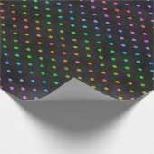 RAINBOW DOTS WRAPPING PAPIER GESCHENKPAPIER (Ecke)