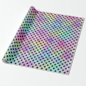 RAINBOW DOTS WRAPPING PAPIER GESCHENKPAPIER (Ungerollt)