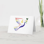 Rainbow Dove Karte (Vorderseite)
