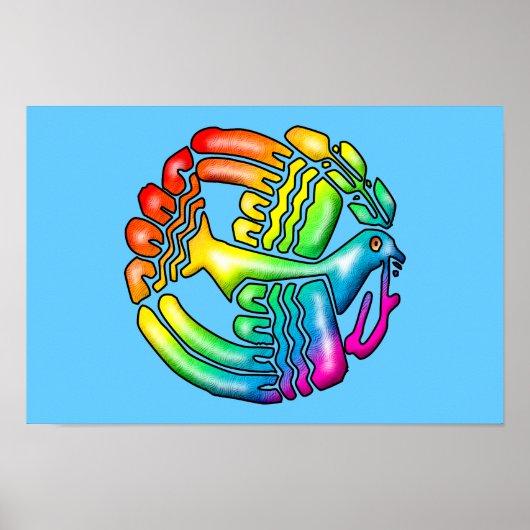 Rainbow Dove of Peace Poster (Vorne)