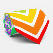 Rainbow Down Krawatte (Gerollt)